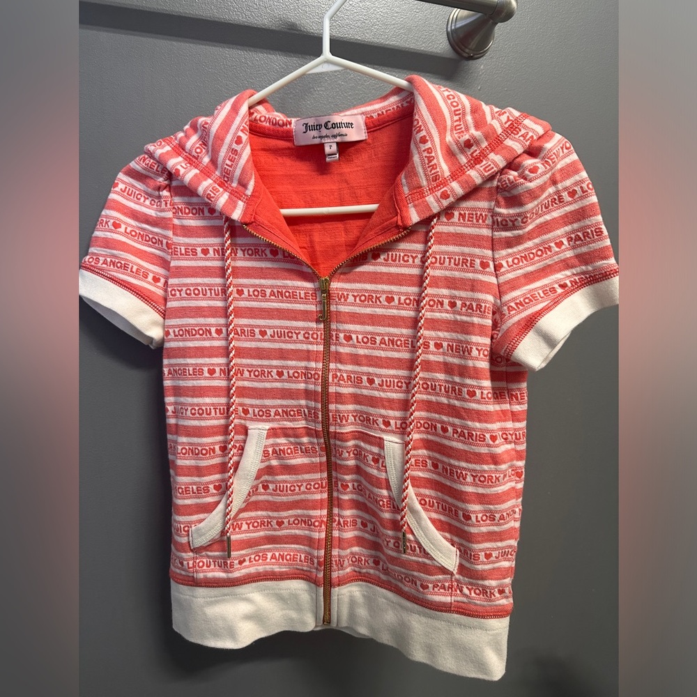 Juicy zip up tshirt